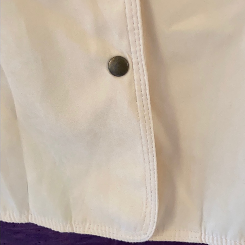 Talbots Buttercream Utrasuede Snap-front Shirt - Picture 2 of 6